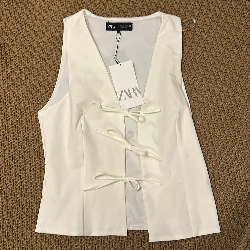 Zara Bow Vest NWT